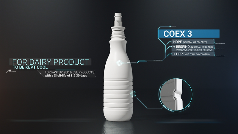 Coex-3 aseptic sealed bottles