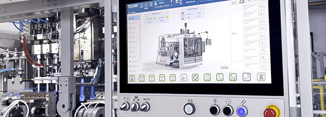 Nuovo PLC e HMI macchine estrusione soffiaggio Techne
