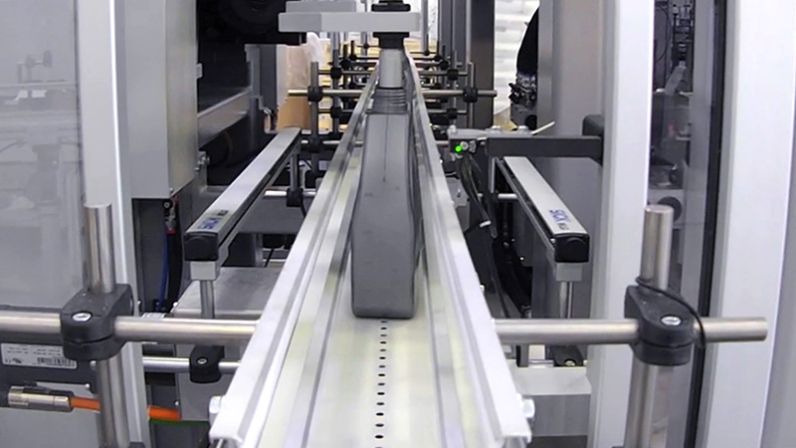 Techne packaging lubricant production conveyor belt