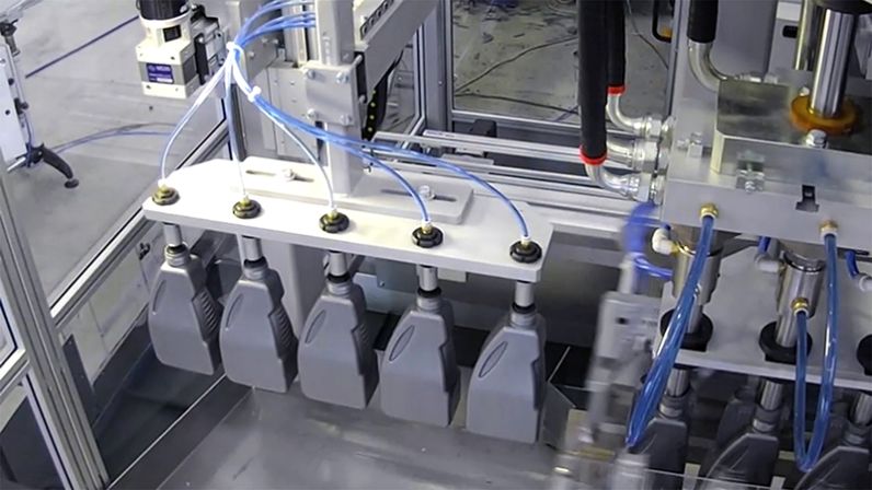 Techne packaging lubricant production picker