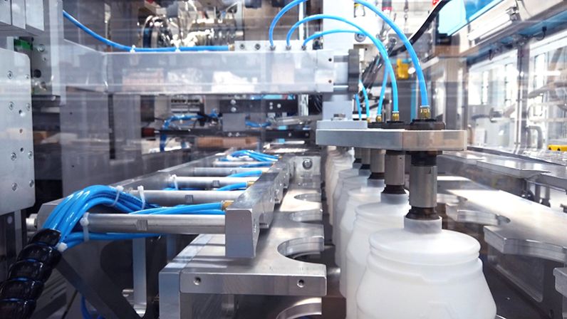 Techne blow molding dairy production picker