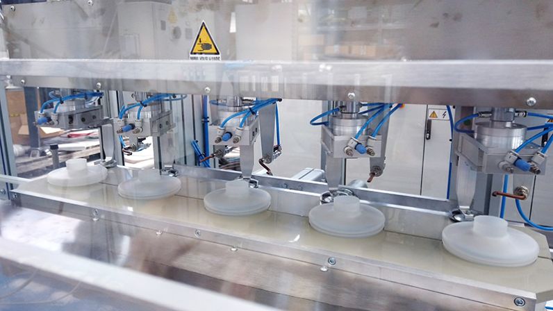 Techne blow molding dairy production neck trimmer